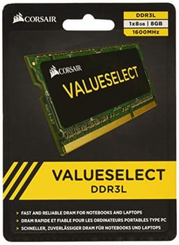 Corsair Memória Vengeance Performance DDR3L 8GB 1600MHz SODIMM Preto Compatível c/ Laptop - CMSX8GX3M1A1600C10