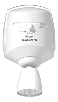 Chuveiro elétrico de parede Lorenzetti Relax Ultra branco 5500W