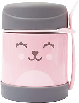 Buba Pote Termico C/Colher - Gumy Rosa Buba Rosa