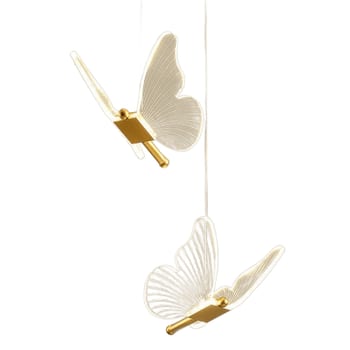 Luminária Pendente LED em Formato de Borboleta, Luminária Decorativa Moderna com Design Elegante 110–265V, Ideal para Quartos, Mesas de Cabeceira e