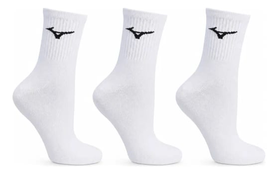 Kit 3 Pares Meia Esportiva Mizuno Cano Médio Original