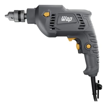 Parafusadeira e Furadeira de Impacto WAP WF 700FE Mandril de 3/8'' 700W Cinza e Amarela