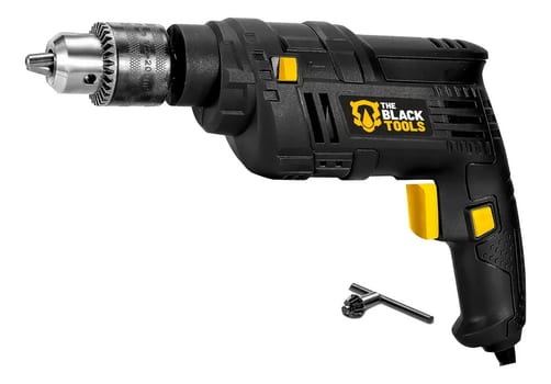 Furadeira Elétrica De Impacto 550w 3/8 10mm Profissional Tbf550 The Black Tools