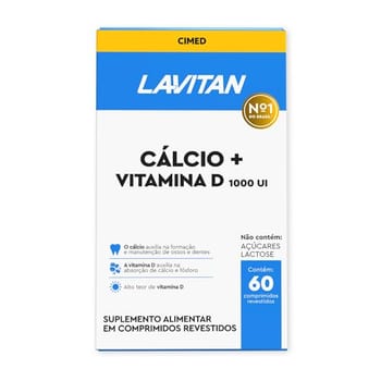LAVITAN CALCIO + D1000UI COMP REV FRX60, Azul, Pequeno