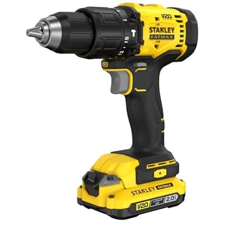 STANLEY Parafusadeira e Furadeira Impacto 13mm 20V SCD712D1K 1 Bateria 1 Carregador e Maleta