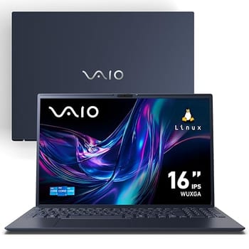 Notebook VAIO FE16 Intel Core i7-1355U Linux, 24GB RAM Total 512GB SSD Tela 16" IPS WUXGA Antirreflexo - Cinza Grafite - VJFE62F11X-B1311H