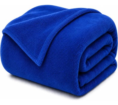 Cobertor Life Tex II Microfibra Casal Azul Royal 200x180cm Coral Fleece