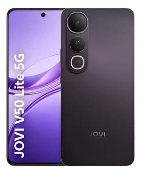 Smartphone JOVI V50 Lite 5G 256GB 8GB RAM Câmera 50MP AMOLED 6.77" 6500mAh 90W Android 15 - Preto Eclipse