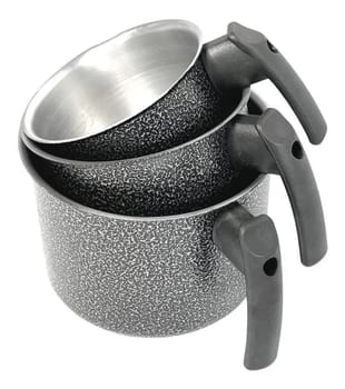 Conjunto 3 Peças Caneca Leiteira Fervedor Craqueado Alumínio Preto
