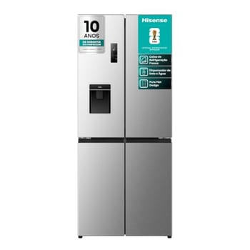 Geladeira Hisense Multidoor 460L Frost Free Inverter Inox 127V
