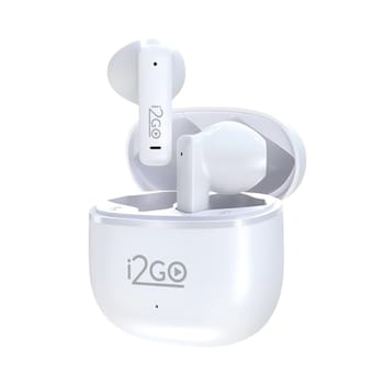 I2GO, Fone De Ouvido, TWS, Bluetooth, Até 16 Horas de Bateria, Air Sound 200, Branco