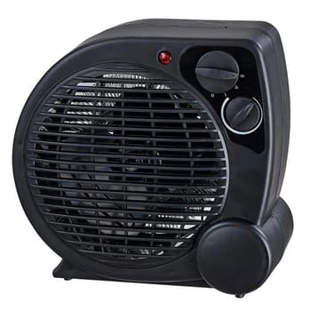 Aquecedor Elétrico 110v Portátil A Ar Ventilador Quente Preto Aq04 - Mimo Style