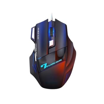 Mouse Gamer com 7 Botões Programáveis, Iluminação LED RGB e Sensor Óptico de 3200 DPI para Jogos