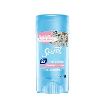 Secret Desodorante Antitranspirante em Gel Proteção de Algodão 73 g