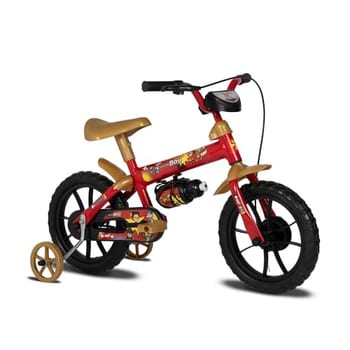 Verden Bicicleta Infantil Hero Boy Aro 12 com Rodinhas Laterais e garrafinha