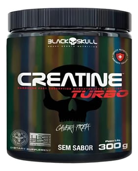 Suplemento em Pó 300g Caveira Preta - Black Skull S Sabor Sem sabor
