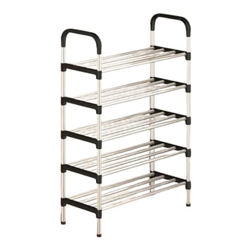 Rack Vertical Sapateira 5 Prateleiras 15 Pares Aço Inox Cor