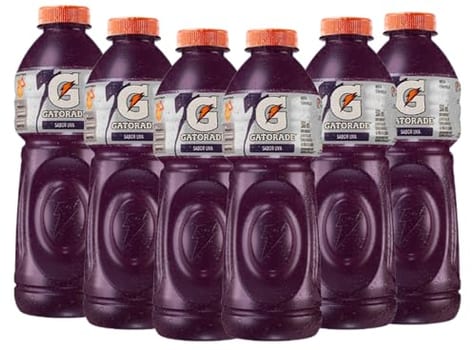 Isotônico Gatorade, Uva, Garrafa 500ml, Pack com 6 unidades