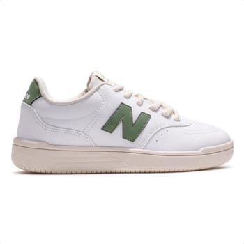 Tenis New Balance BB80 Unisex, Branco/Verde, 40