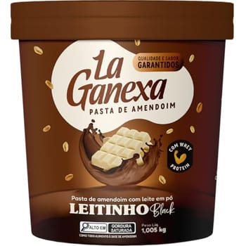 LA GANEXA Pasta De Amendoim Sabor Leitinho Black 1.005Kg