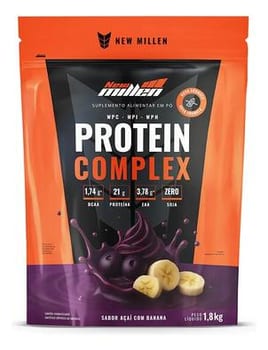 Protein Complex - 1800g - New Millen - Sabor Açaí Com Banana