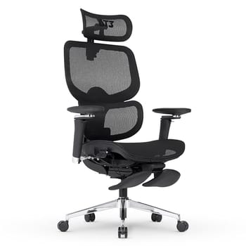 Cadeira de Escritório DT3 Ergonomie FT, Revestimento  Mesh Polytex™; Apoio cabeça profissional 4D, Apoio de braço 5D 360º, Apoio de pé dobrável