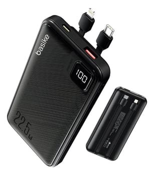 Basike Ba-POW078 Power Bank Carregador Portatil Usb Tipo C 10000mah 22.5w Cor Preto
