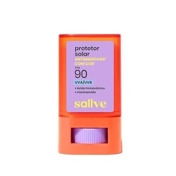 Sallve Protetor Solar Bastão Antimachas FPS 90 com Cor 6-15g