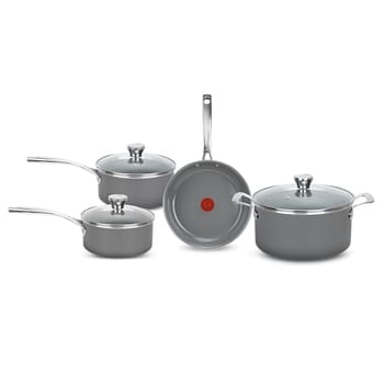 Jogo de Panelas Tefal Ceramic Vitality 4 Peças com Base de Indução, Cabos de Aço Inox, Revestimento Cerâmico e Tecnologia Thermo-Sinal®