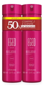 O Boticário Kit Body Spray Egeo Dolce 100ml (2 Itens)