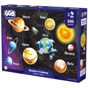 GGB Quebra-Cabeça Sistema Solar 300 Peças