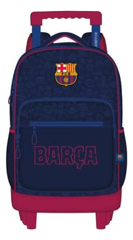 Mala Escolar Infantil Barcelona S - 16648 Com Rodas Xeryus Azul Time Barcelona