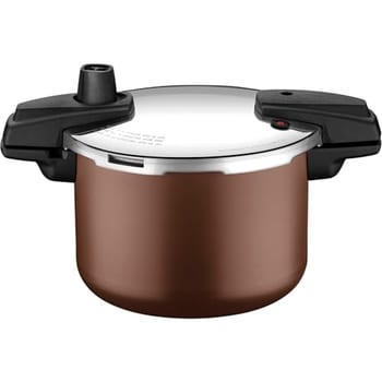 Panela De Pressão Tramontina Arizona Induction Em Alumínio Com Revestimento Interno E Externo Em Antiaderente Starflon Max Mocaccino 20 Cm 4,5 L