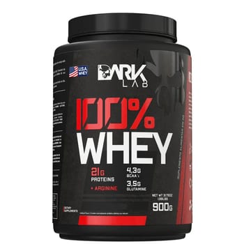 100% Whey Protein 900g Sabores - Dark Lab Sabor Baunilha