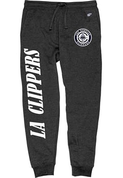 Blue 84 Calça de moletom masculina licenciada oficialmente pela NBA, carvão