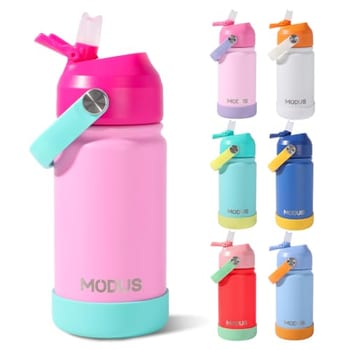 MODUS Garrafa Térmica Infantil 420ml em Aço Inox Parede Dupla Livre de BPA