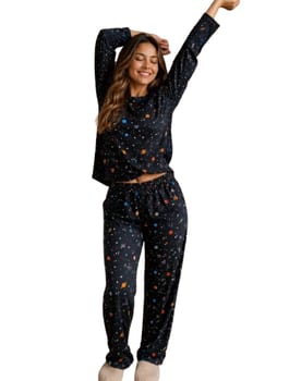 Pijama Feminino Longo Inverno Canelado Confortável Premium