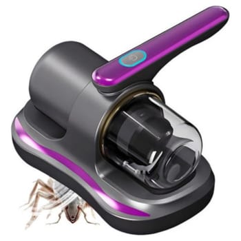 Removedor de Ácaros Aspirador Elétrico Esterilizador UV 5V 100W Potência Portátil Sem Fio Anti-Ácaro