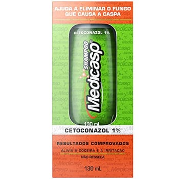 Medicasp Shampoo Anticaspa Cetoconazol Elimina Fungos da Caspa, Alivia Coceira e irritação, Resultados Comprovados, Tratamento Eficaz para Cabelos