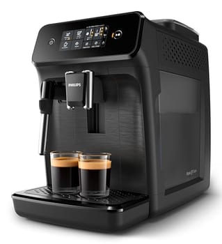 Philips Walita Cafeteira Espresso Superautomática Série 1200, 1500W, 15 Bar, 2 Bebidas, Moedor em Cerâmica, Display Touch, Preta, 220V (EP1220/12)