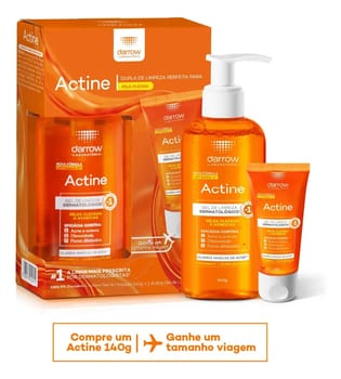 Kit Gel de Limpeza Facial Darrow Actine 140g + 40g