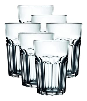 Copos de Vidro Grosso Original line Glass de 400 ml Água Suco Drink Premium Cor Transparente