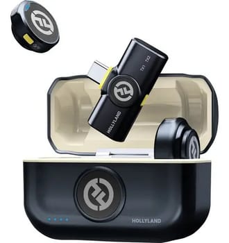 Hollyland Lark M2 Microfone S/ Fio P/ iPhone 15/16/17 E Android USB-C