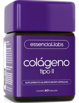 COLÁGENO TIPO 2 com 45mg - Fórmula Exclusiva para a Articulação com Máxima Concentração e Biodisponibilidade - 60 Cápsulas