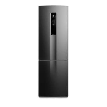 Electrolux Geladeira Electrolux Frost Free Inverter 400L Efficient AutoSense e Rapid Freeze Inverse Black Inox Look (IB6B) Bivolt