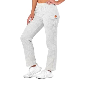 NCAA Calça cargo feminina de lã, perna reta com bolsos utilitários, calça térmica macia para uso ao ar livre para viagens