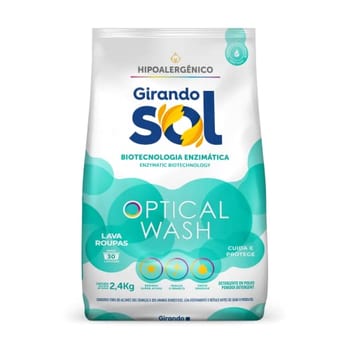 Girando Sol Lava Roupas Em Pó Hipoalergênico 2 4Kg