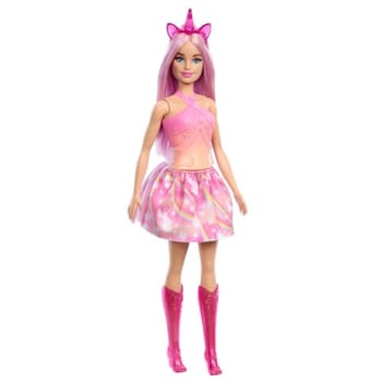 Barbie Fantasia Boneca Saia de Unicórnio de Sonho Rosa 3 anos