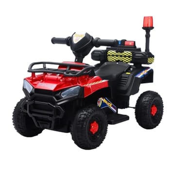 Carro Elétrico Infantil Policial 6v Frente/Ré Maxi Toys (Vermelho)