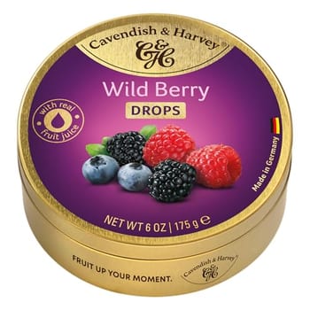 Bala de Frutas Silvestres Cavendish & Harvey Lata 175g